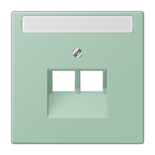 Placa central teléfono x2 inscr. LC32041