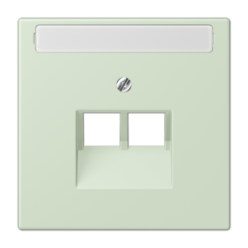 Placa central teléfono x2 inscr. LC32042