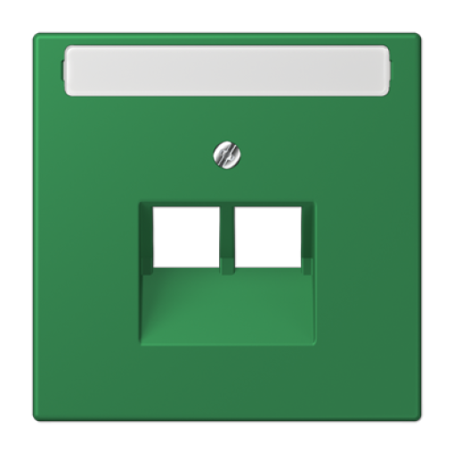 Placa central teléfono x2 inscr. LC32050