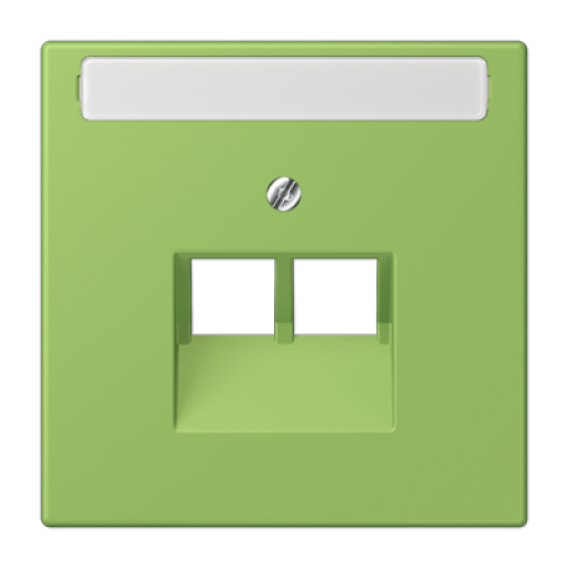 Placa central teléfono x2 inscr. LC32051