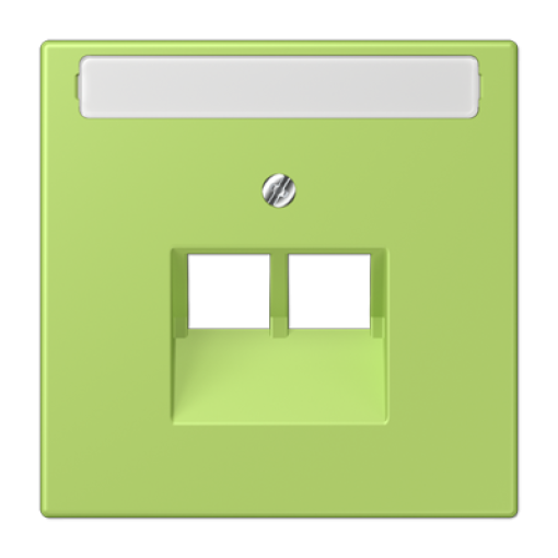 Placa central teléfono x2 inscr. LC32052