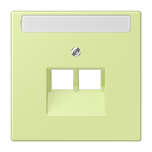 Placa central teléfono x2 inscr. LC32053