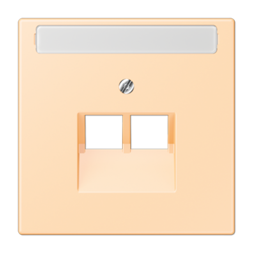 Placa central teléfono x2 inscr. LC32060