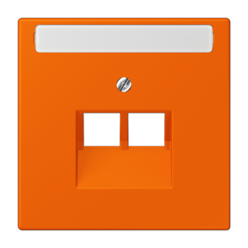 Placa central teléfono x2 inscr. LC32080