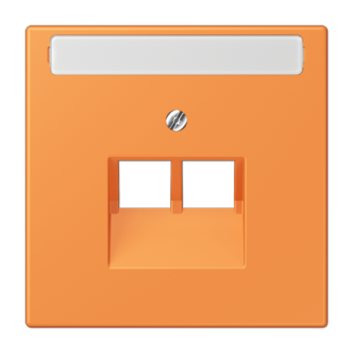 Placa central teléfono x2 inscr. LC32081