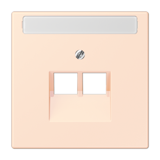 Placa central teléfono x2 inscr. LC32082