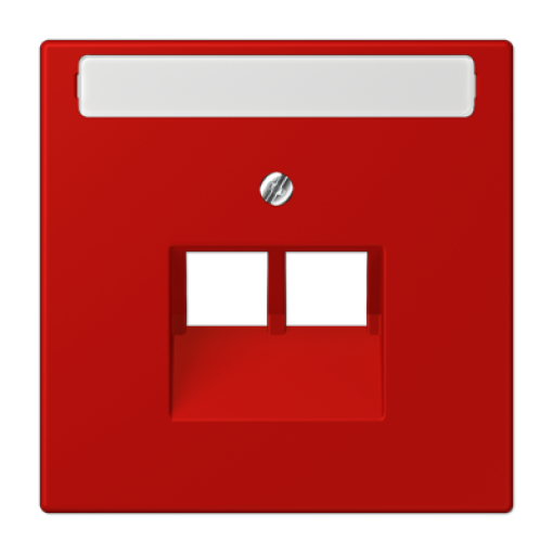 Placa central teléfono x2 inscr. LC32090