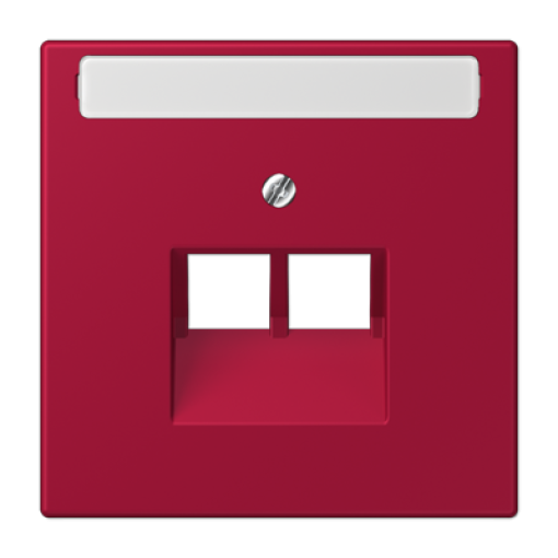 Placa central teléfono x2 inscr. LC32100