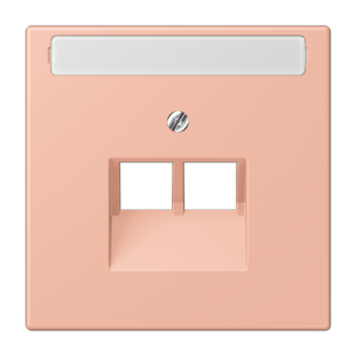 Placa central teléfono x2 inscr. LC32102