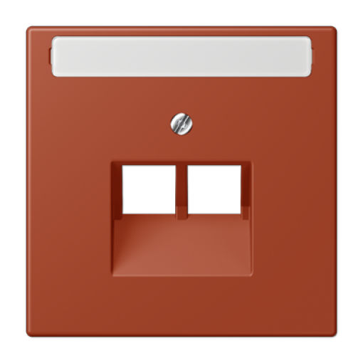 Placa central teléfono x2 inscr. LC32110