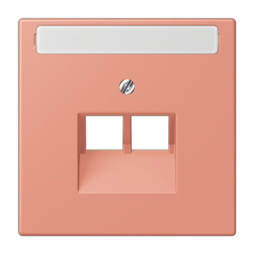 Placa central teléfono x2 inscr. LC32111