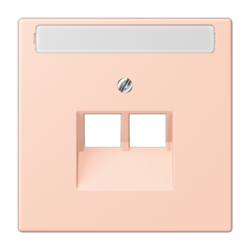 Placa central teléfono x2 inscr. LC32112