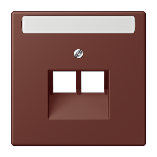 Placa central teléfono x2 inscr. LC32120