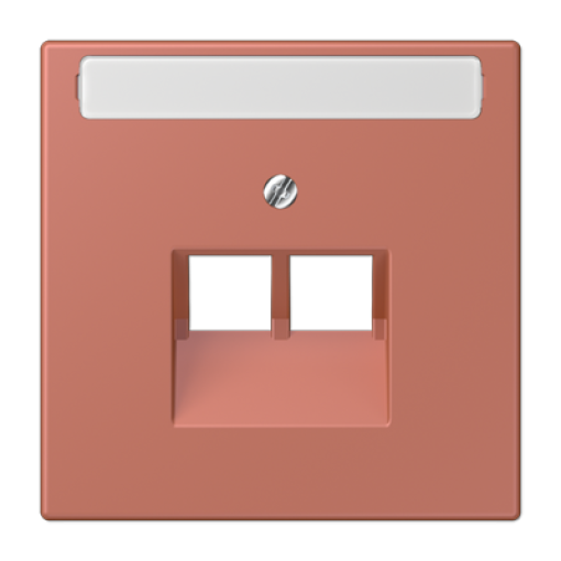 Placa central teléfono x2 inscr. LC32121