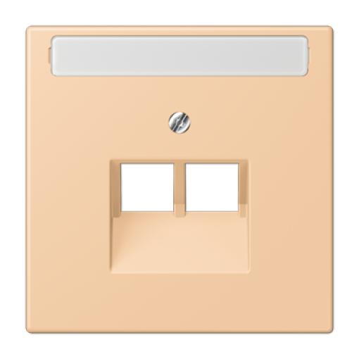 Placa central teléfono x2 inscr. LC32122