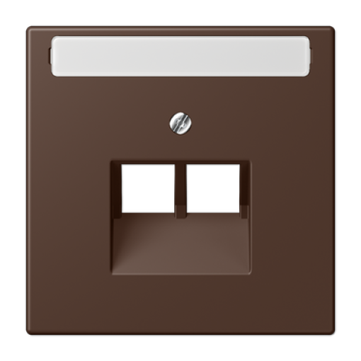 Placa central teléfono x2 inscr. LC32130