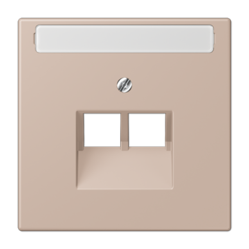 Placa central teléfono x2 inscr. LC32131