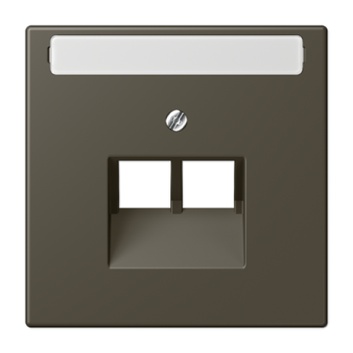 Placa central teléfono x2 inscr. LC32140