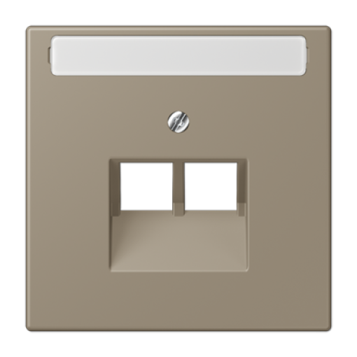 Placa central teléfono x2 inscr. LC32141