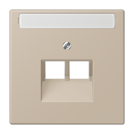 Placa central teléfono x2 inscr. LC32142