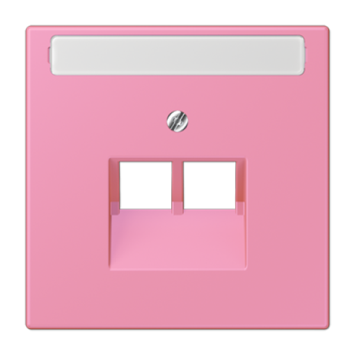 Placa central teléfono x2 inscr. LC4320C