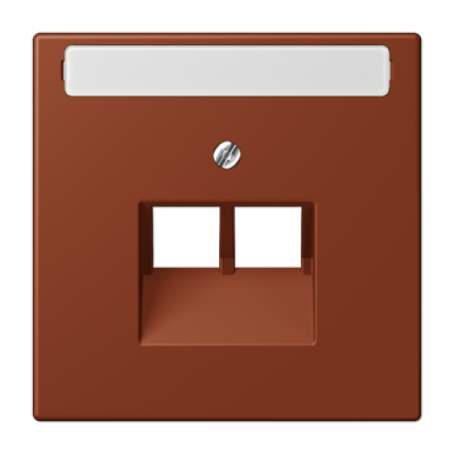 Placa central teléfono x2 inscr. LC4320D