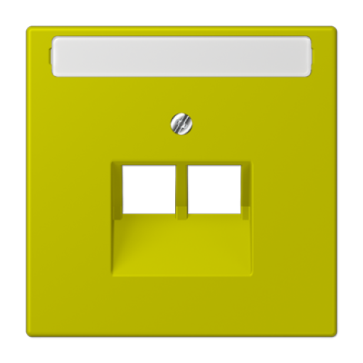 Placa central teléfono x2 inscr. LC4320F