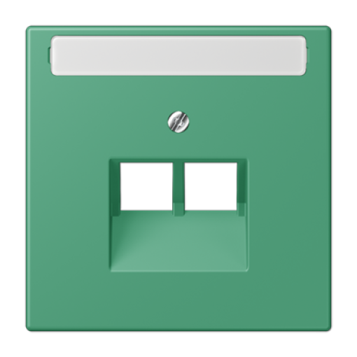 Placa central teléfono x2 inscr. LC4320G