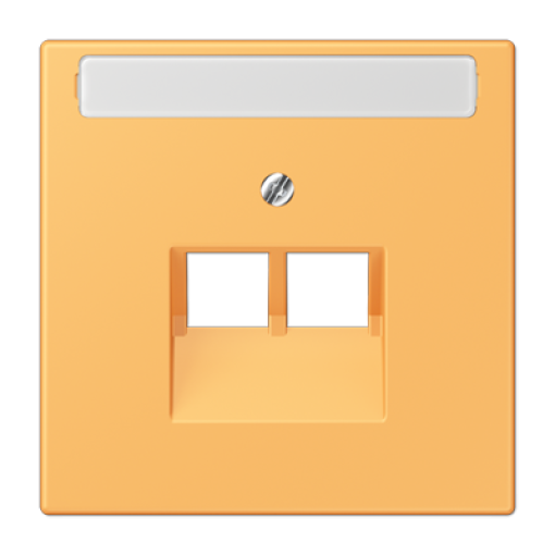 Placa central teléfono x2 inscr. LC4320L