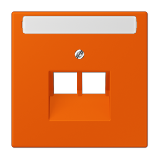 Placa central teléfono x2 inscr. LC4320S