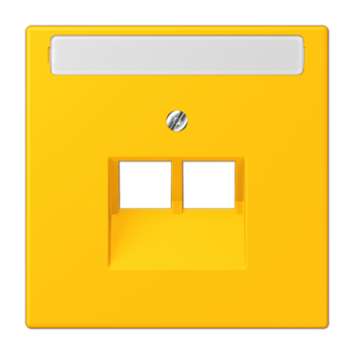 Placa central teléfono x2 inscr. LC4320W