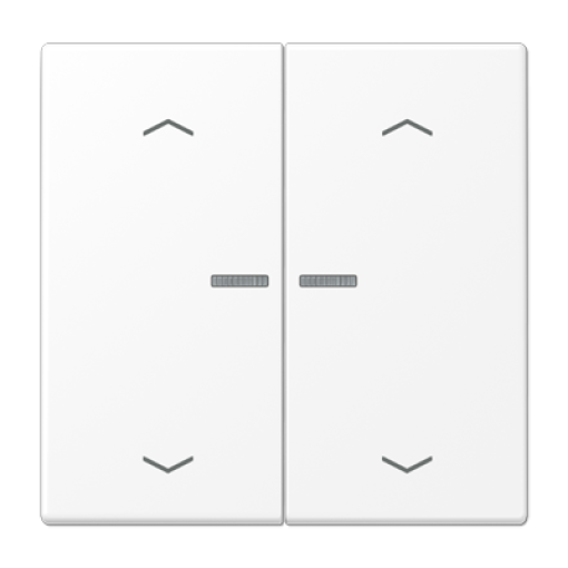 Tecla doble visorpers JH LS blanco mate