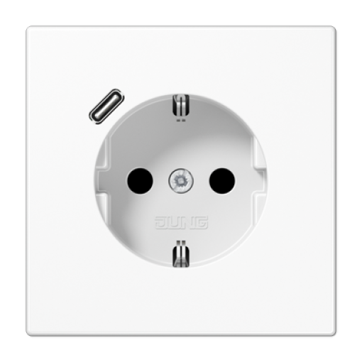 Enchufe SCHUKO c USB-C LS bl. alpi