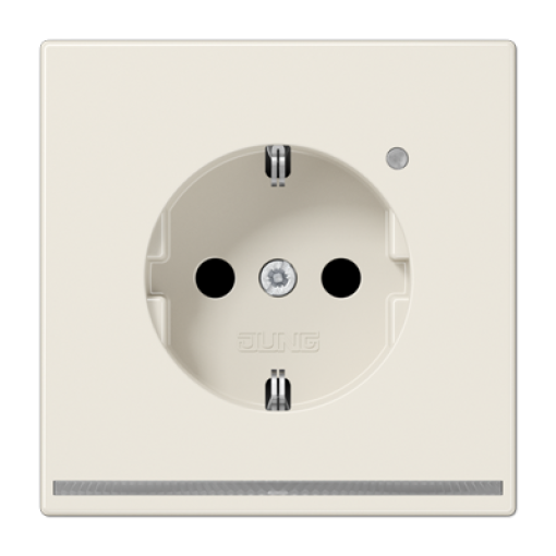 Enchufe SCHUKO con luz LED. LS blanco