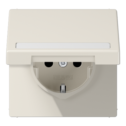 Enchufe tapa abat. retroc. LS bl.