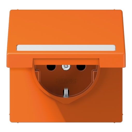 Enchufe tapa abat. retroc. LS naranja