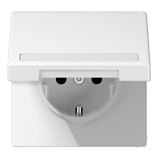 Enchufe tapa abat. retroc. LS bl alpi