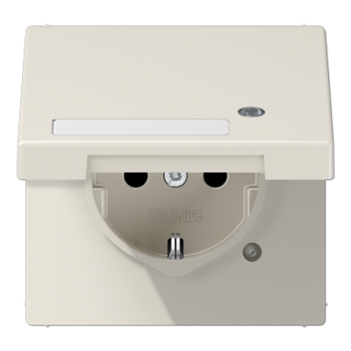 Enchufe t.abat. regl. Inscr LS bl marfil