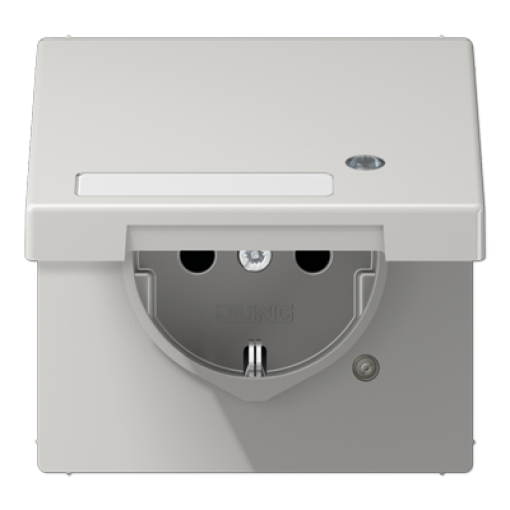 Enchufe t. abat. regl. inscr. LS gris cl