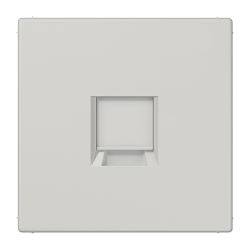 Placa Mod. Jack 1 toma LS gris cl