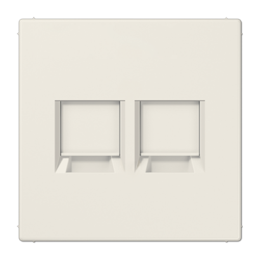 Placa Mod.Jack 2 tomas LS bl marfil