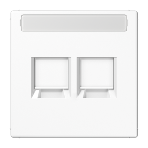 Placa Mod.Jack AT&T 2 tomas LS bl alpi