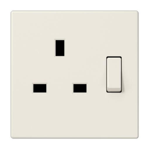 Placa para toma 3171 Eins. LS bl marfil