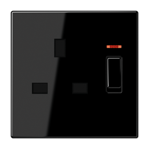 Placa toma 3171 Eins. visor LS negro