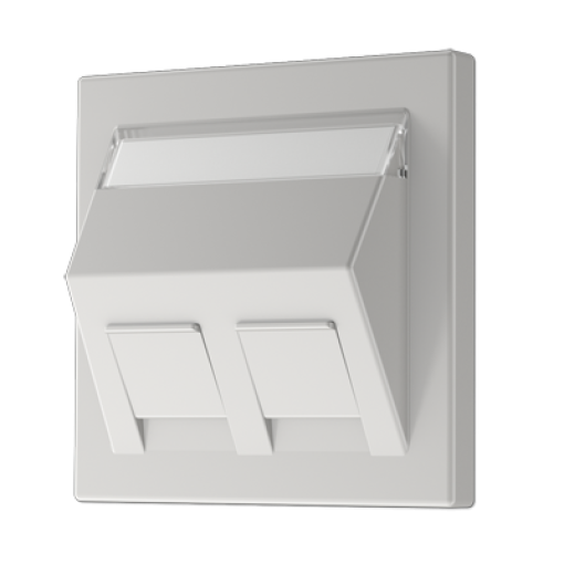 Placa Mod. Jack inscr. LS gris claro
