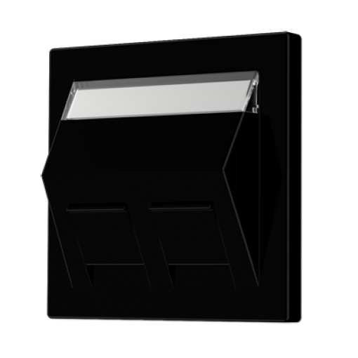 Placa Mod. Jack inscr. LS negro