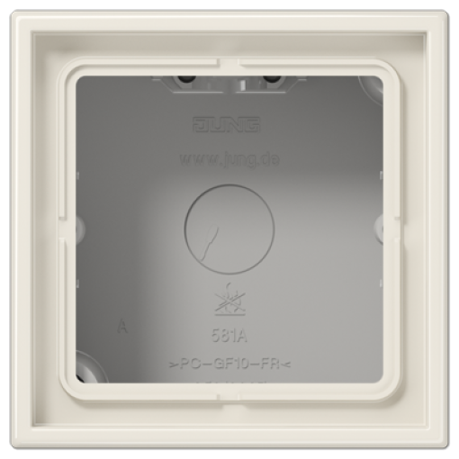 Marco simple LS CUBE blanco marfil
