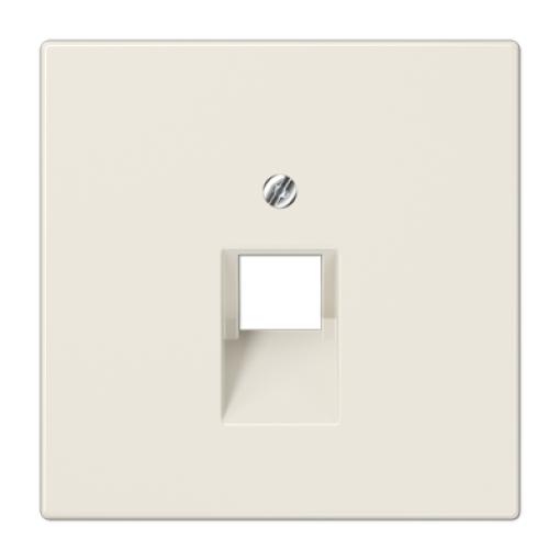 Placa central telef. LS blanco marfil