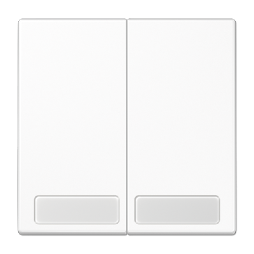 Tecla doble inscr. LS blanco alpino