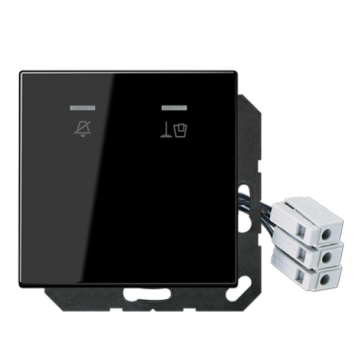 Placa hotel c LED, exterior LS negro